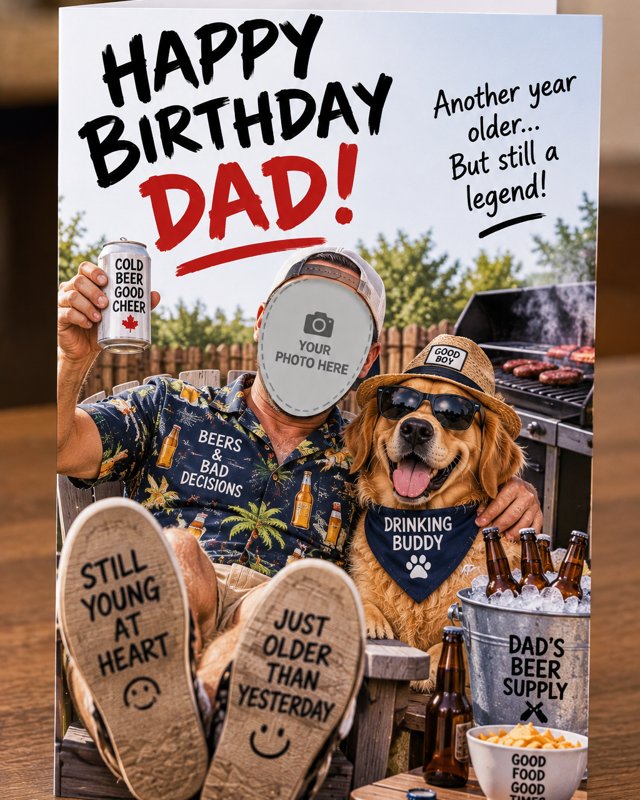 Example birthday card created with Cardello